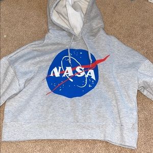 Cropped NASA hoodie
